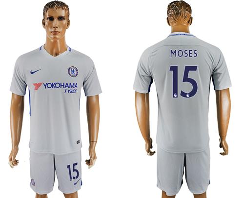 Chelsea #15 Moses Sec Away Soccer Club Jersey